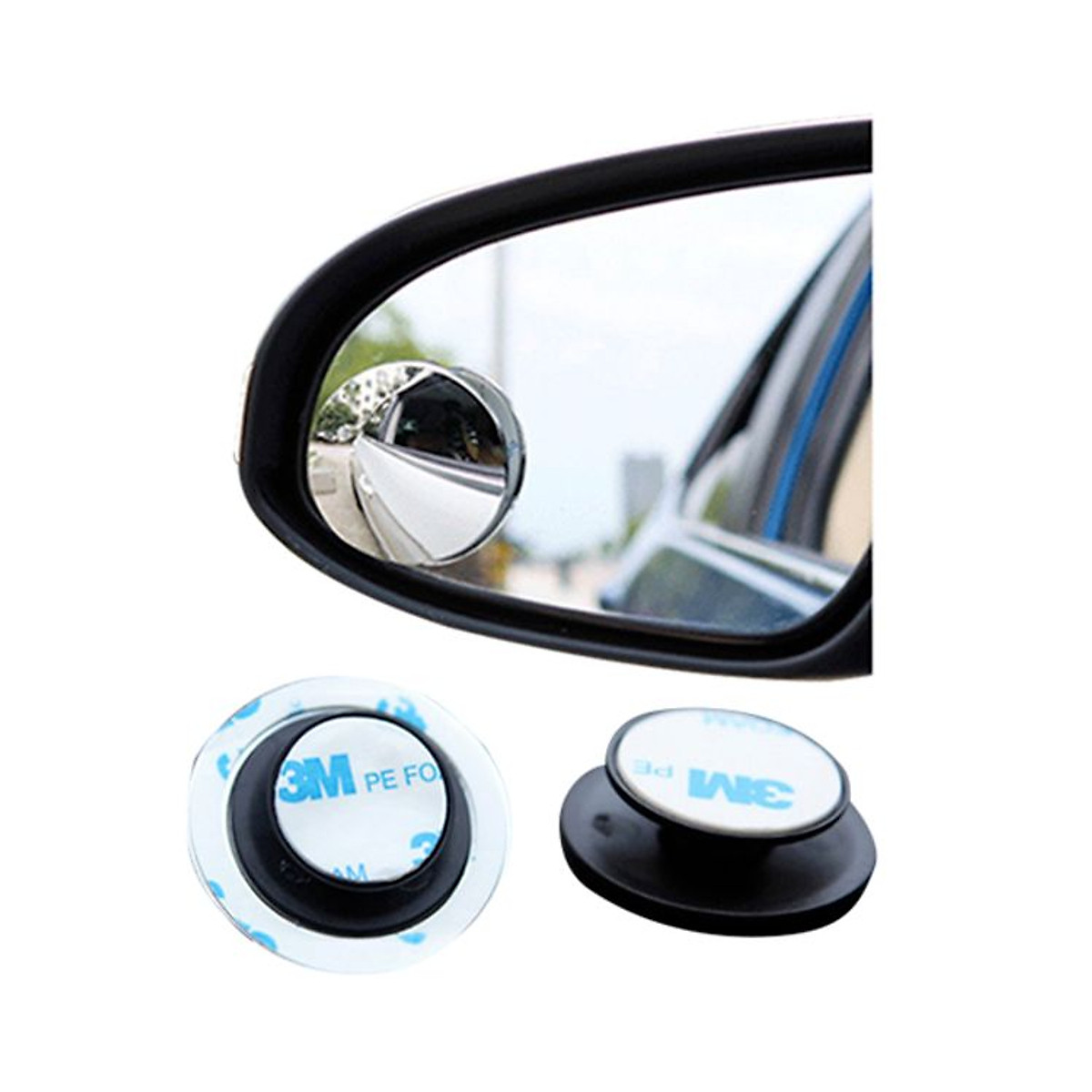 Bộ 2 gương cầu lồi 360 độ gắn gương chiếu hậu ô tô acp-001