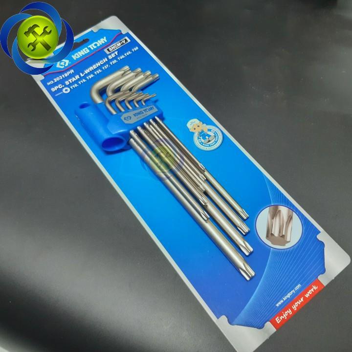 Bộ lục giác sao dài kingtony 20319pr 9 cây