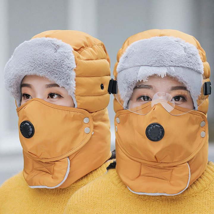 Mũ Len Nữ, Mũ Len Cho Bé, Mũ Len Nam, Mũ Len Hàn Quốc, Mũ Len Trẻ Em, Mũ Len Nam Nữ Thời Trang Phong Cách Châu Âu Chùm Tai Chống Rét Cực Tốt, Mũ Len Lót Nỉ Siêu Ấm+ Tăng Khăn Cổ- Canashop