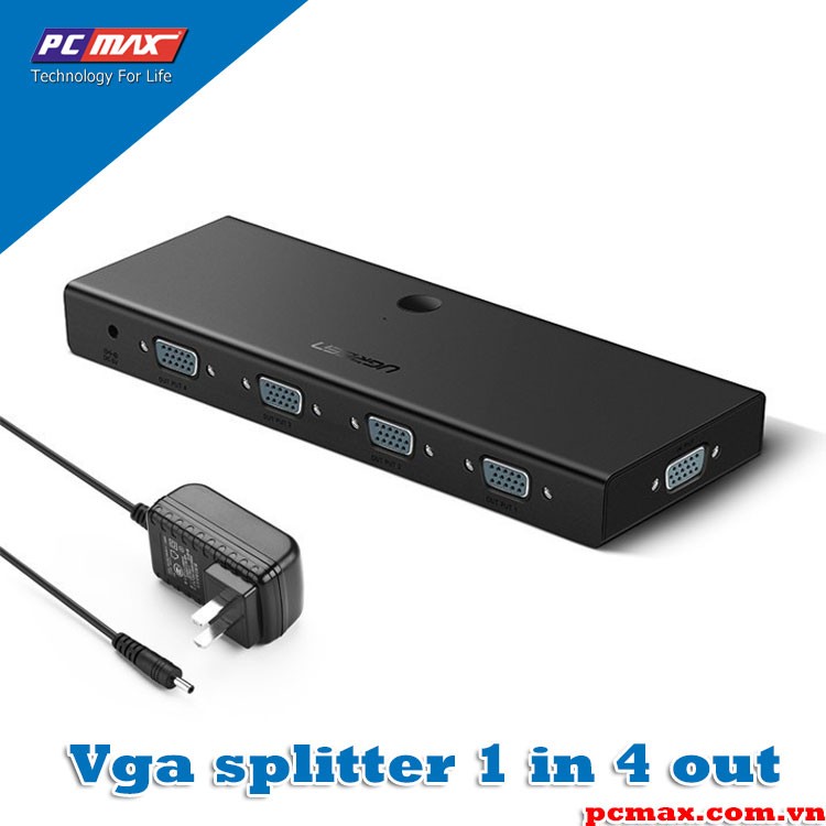 Bộ chia vga splitter box 1 ra 4 cao cấp chính hãng ugreen 50292