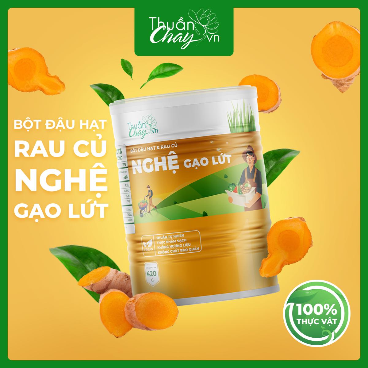  SỮA NGHỆ GẠO LỨT 420g - Bột ngũ cốc đậu hạt rau củ 
