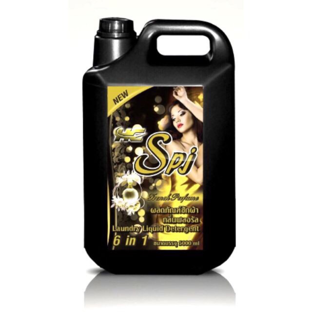 Nước giặt spj đen 5000ml-thái lan