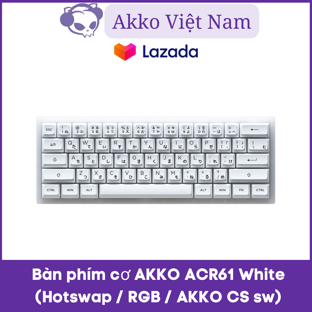Bàn phím cơ akko acr61 white