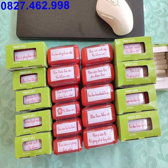 Khắc dấu cô khen em, con dấu tiểu học