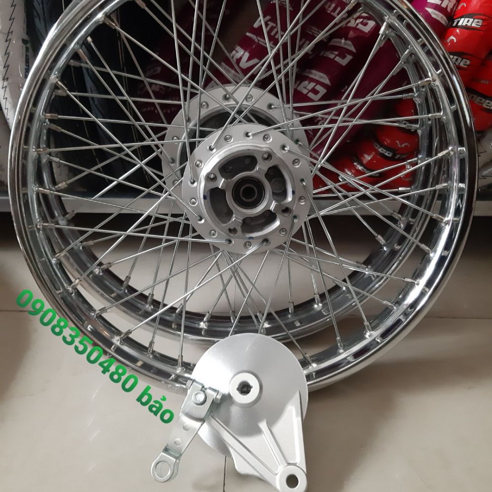 Bánh căm WAVE A 110 đĩa trước full má đùm và bạc đạn hàng zin theo xe