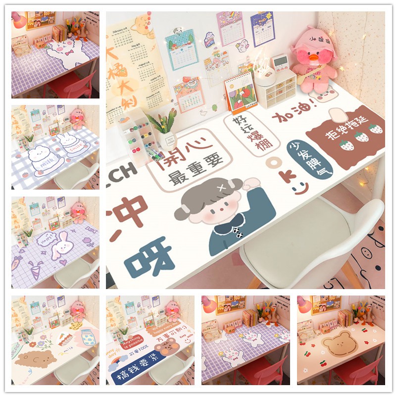 Miếng dán bàn học tự dính chống thấm nước - tấm dán trang trí bàn học nhiều mẫu siêu cute