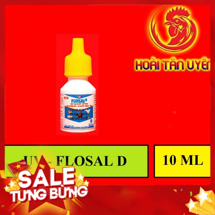 FLOSAL D khò khè, xổ mũi cho gà đá 1 LỌ 10ML