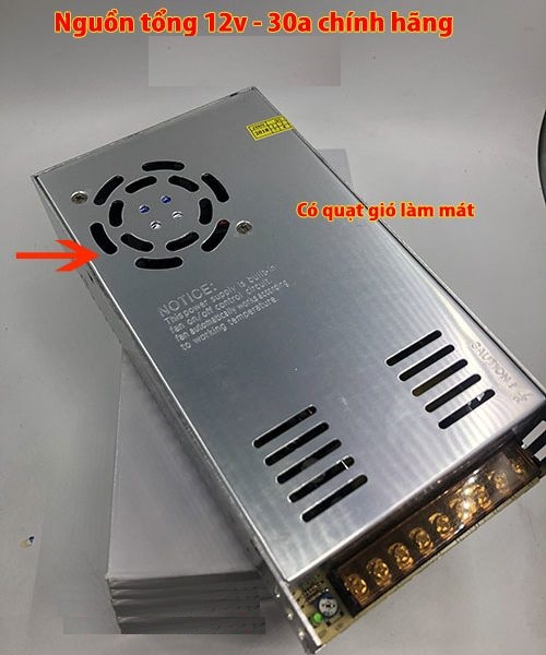 [HCM]Bộ nguồn tổng 12v - 30A cho camera và đèn LED