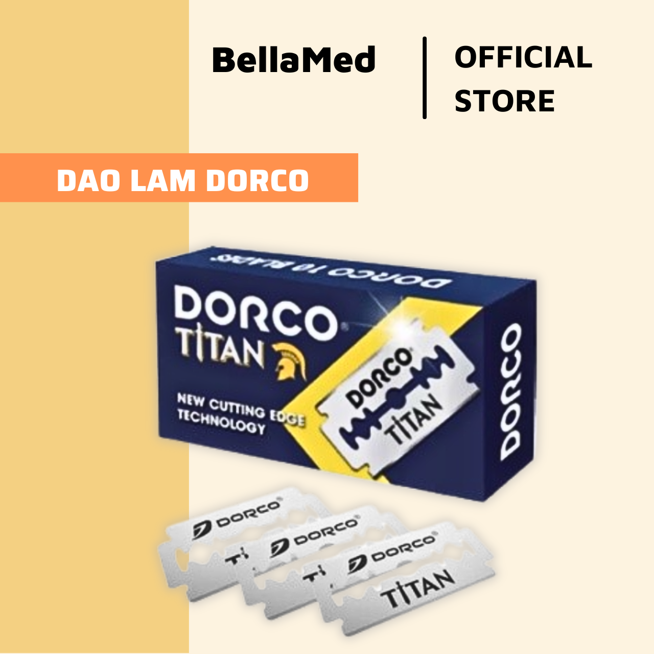 Lưỡi Dao Lam Dorco Titan Hộp 100 Lưỡi Lam Titan