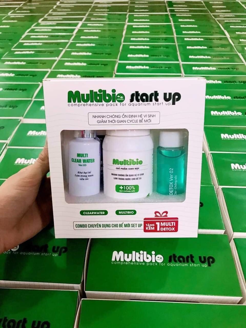 Bộ Vi Sinh Multibio Start Up - multi bio combo xử lý nước cho bể thuỷ sinh cá cảnh mới startup extra vi sinh