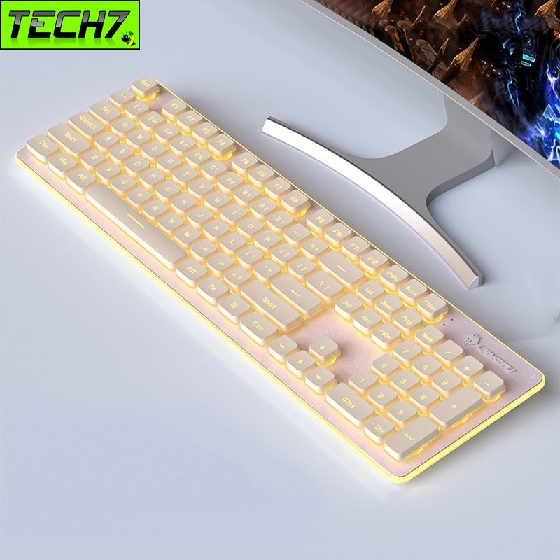 Bàn phím led không dây wireles usb 2.4g langtu l1u cho máy tính