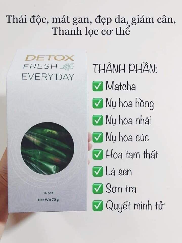 Trà Hoa Detox Giảm Cân Thải Độc Thanh Nhiệt