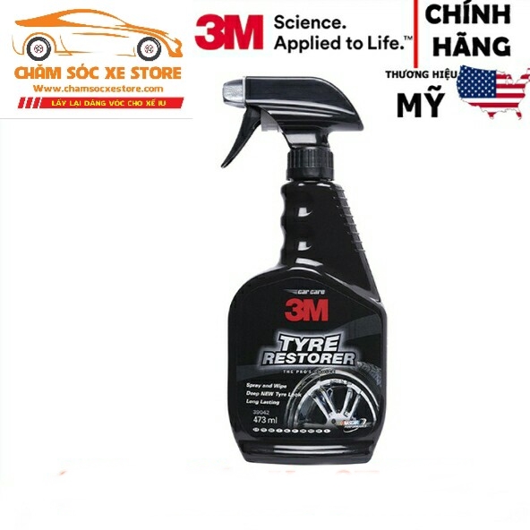 Dung dịch bảo quản cao su bóng lốp 3m 39042- xịt bóng lớp 3m473ml