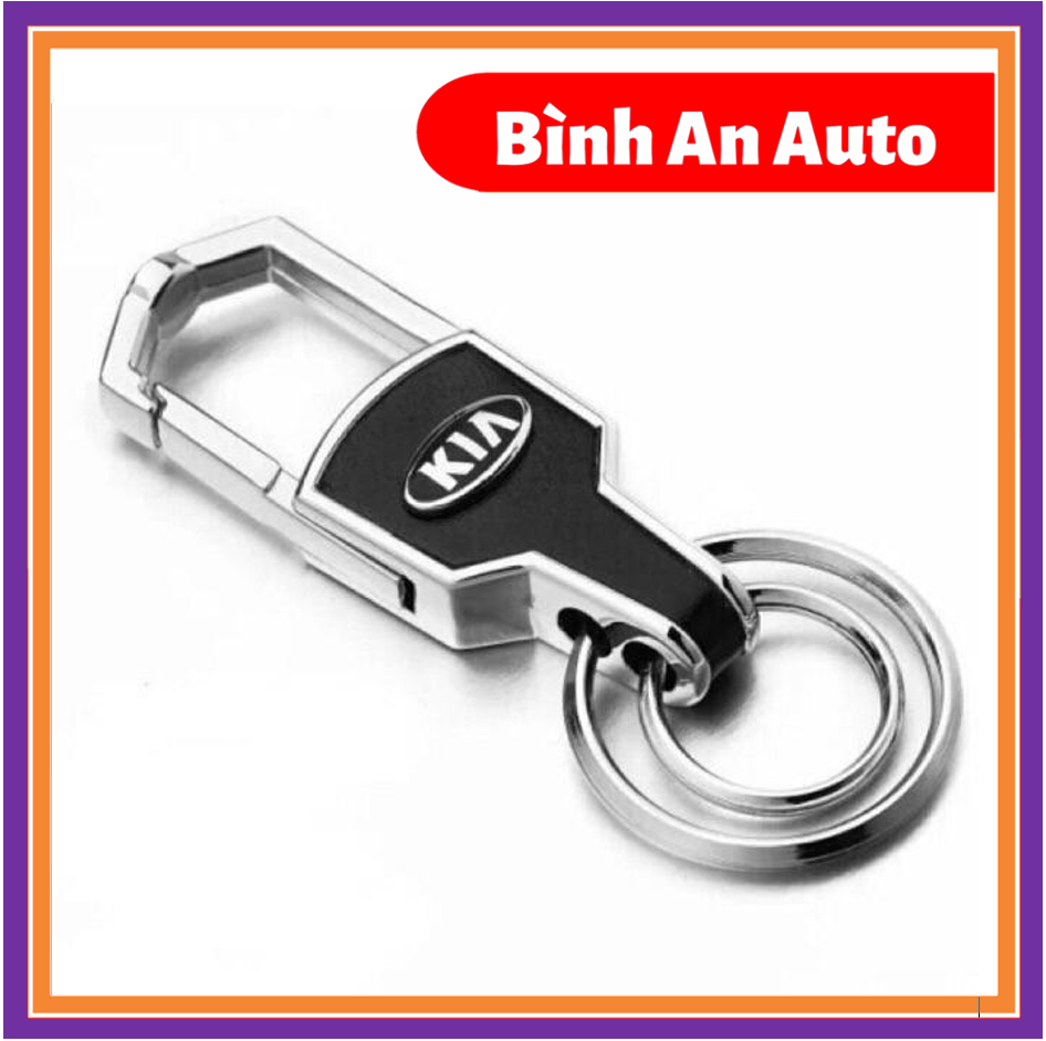 KIA - Móc chìa khóa ô tô da cao cấp logo hãng Kia