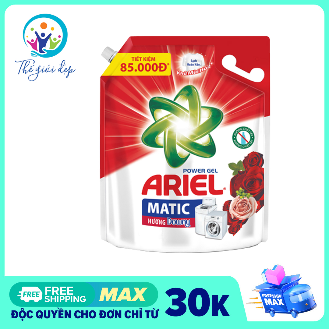 [HCM]Ariel Matic nước giặt túi 36kg/325kg Hương Downy