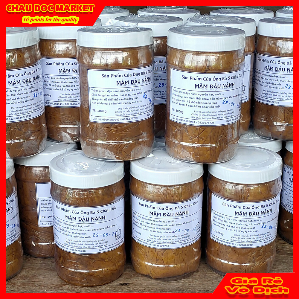 Mắm đậu nành châu đốc nguyên liệu nấu các món chay ngon hủ 500gr