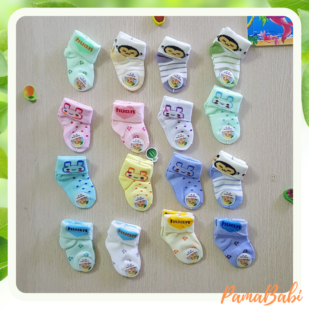 Tất len sơ sinh, vớ chân mùa đông cho bé trai gái nhiều màu dễ thương từ 0-3 tháng tuổi