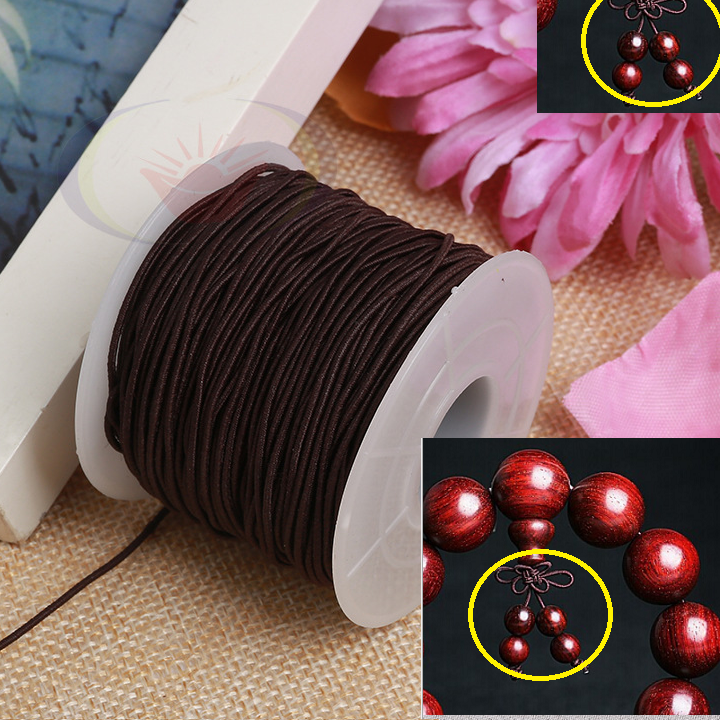 60m Dây Thun Co Giãn, Dây Lõi Thun Đàn Hồi Xỏ Chuỗi Hạt 1mm và 1.2mm