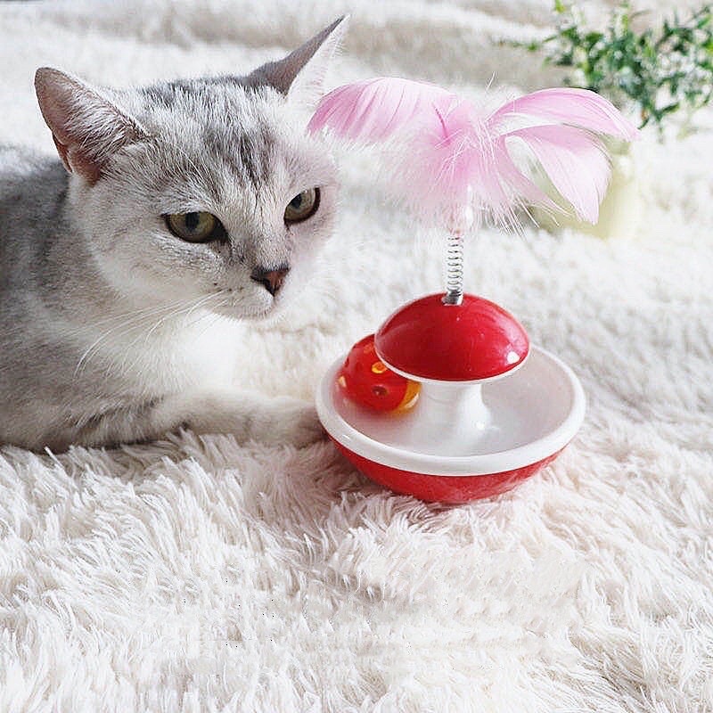 Bóng chuông xoay đồ chơi cho mèo