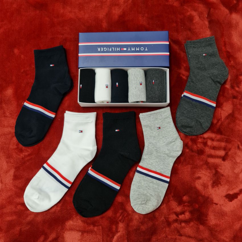 Tất tommy cổ trung nam phong cách - hộp gồm 5 đôi