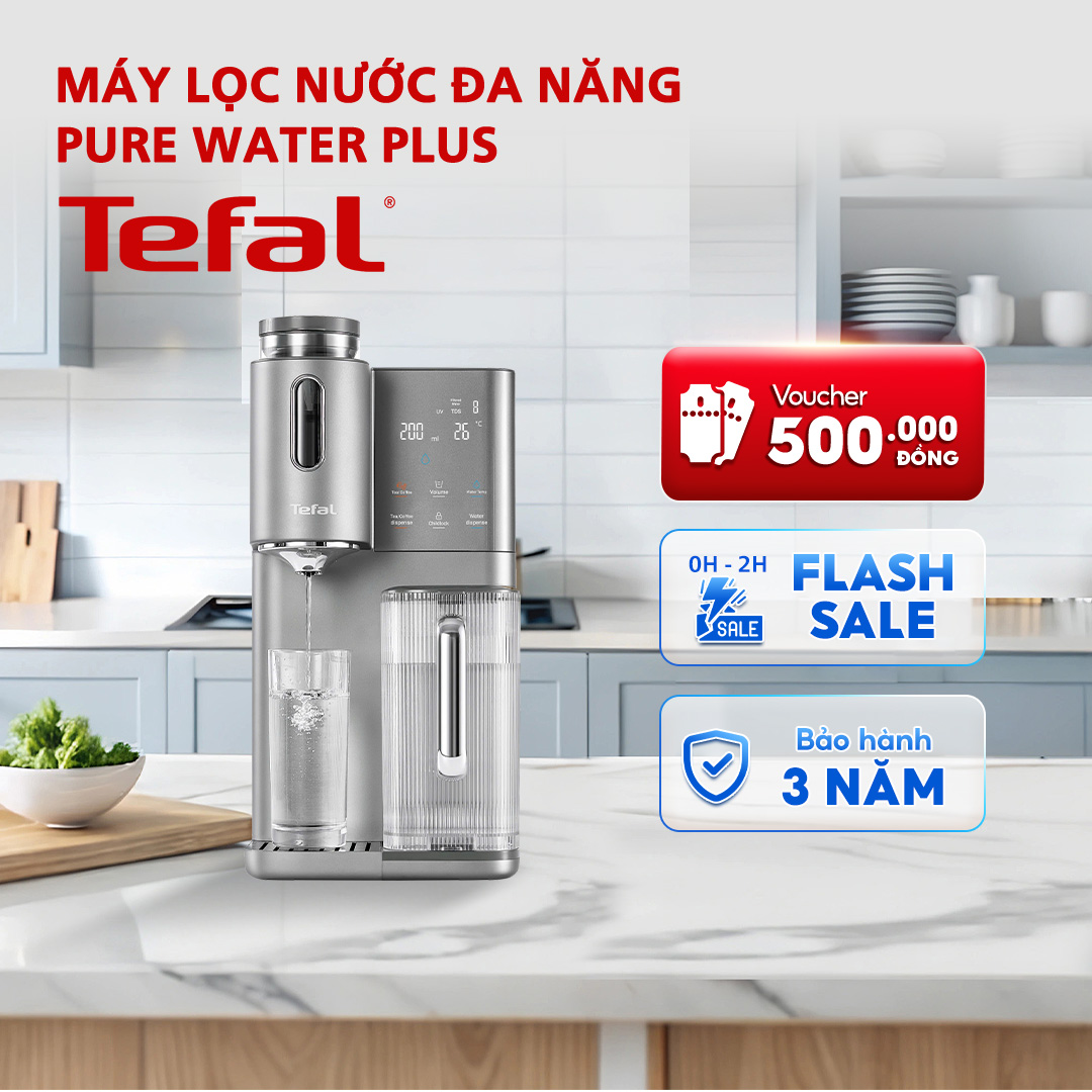 Tefal Pure Water Plus Br653 Multi-Function Desktop Water Purifier