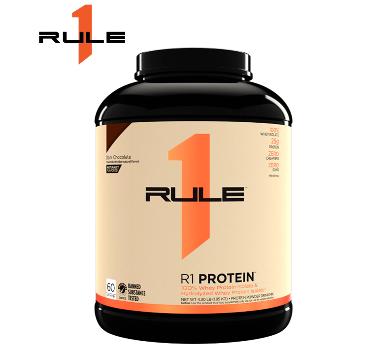 Whey protein hương vị tự nhiên Rule 1 Protein 100% Whey Protein Isolate/ Hydrolyzed Whey Protein Isolate Naturally flavored 4.3lb