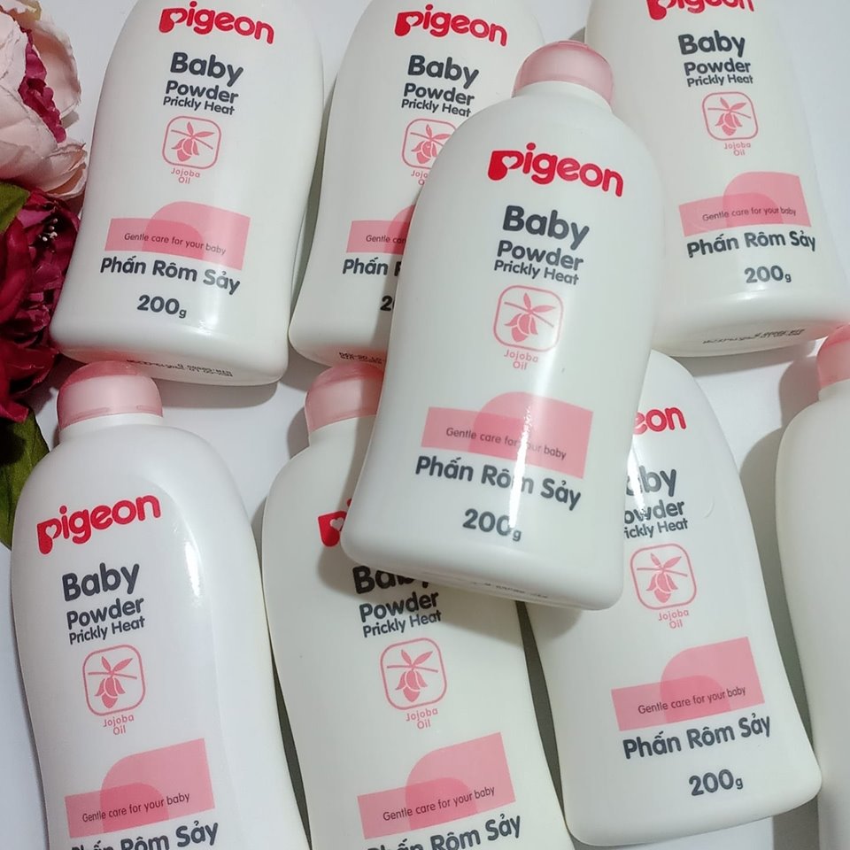 Phấn rôm sẩy Pigeon nắp màu 200g