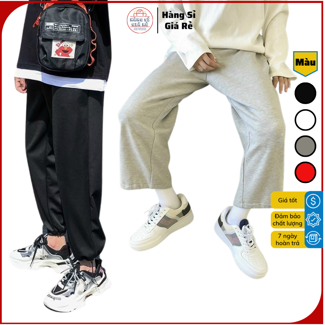 ❤️ HÀNG ĐẸP - GIÁ SỈ ❤️ QUẦN JOGGER NỈ DÀY DÂY RÚT CHÂN NAM NỮ QUẦN DÀI ỐNG RỘNG MẶC 2 KIỂU LƯNG THUN CÓ TÚI HÓT