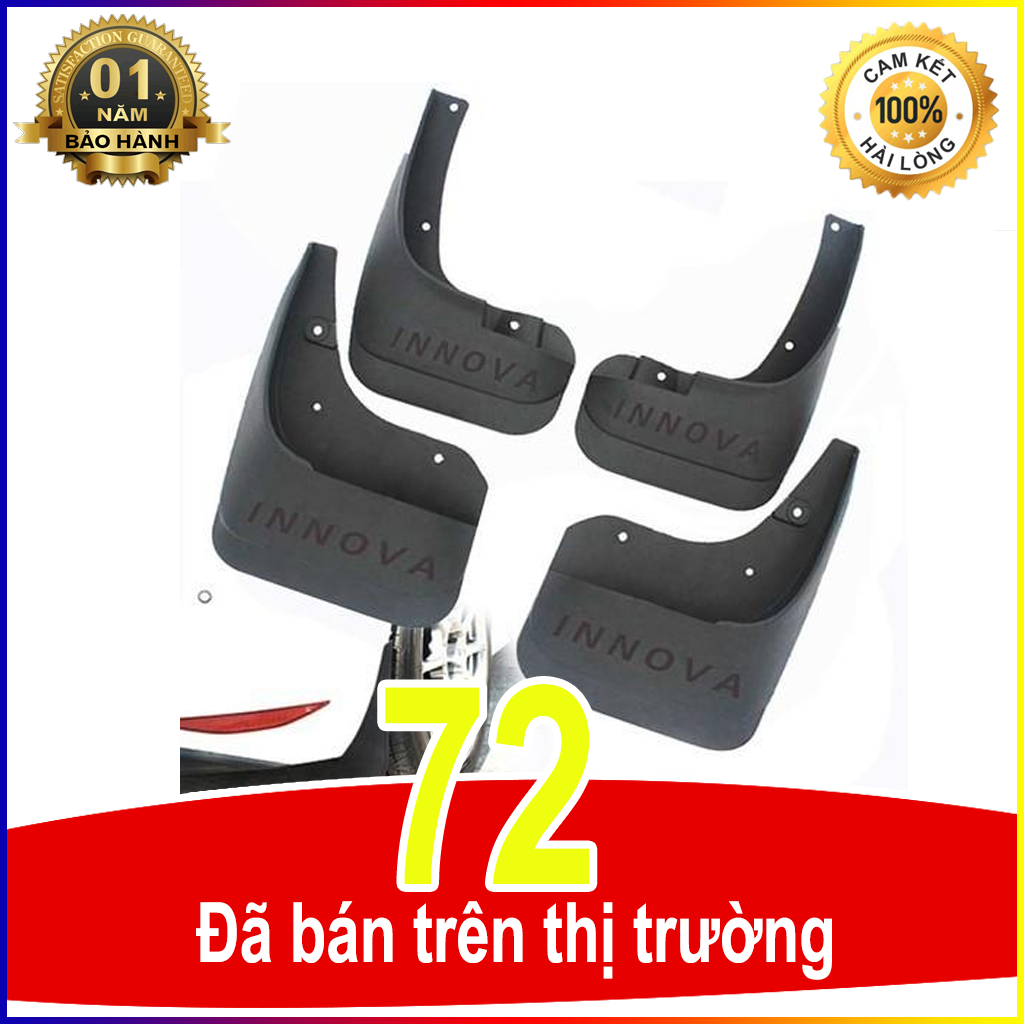 Bộ chắn bùn xe Toyota Innova 2017-2022 loại đẹp kèm theo ốc vít