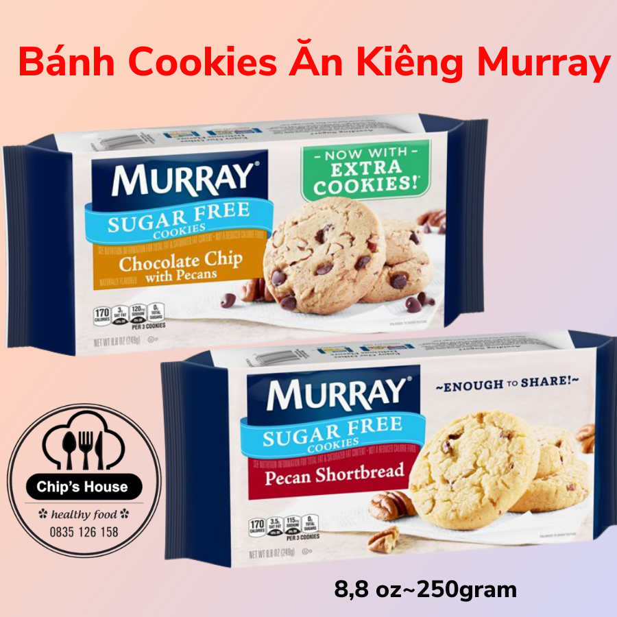 Bánh cookies ăn kiêng muray nhiều vị cho người eat clean, gym, diet, keto, ăn kiêng, tiểu đường