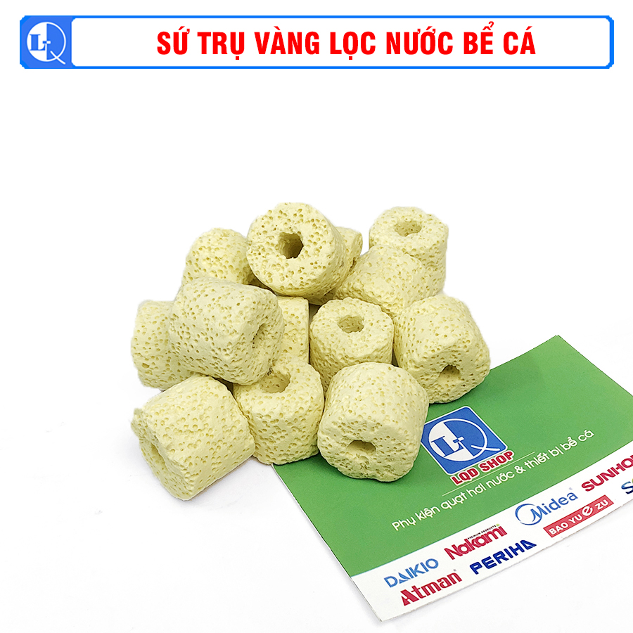 Sứ lọc bể cá, sứ trụ vàng | lọc nước bể cá