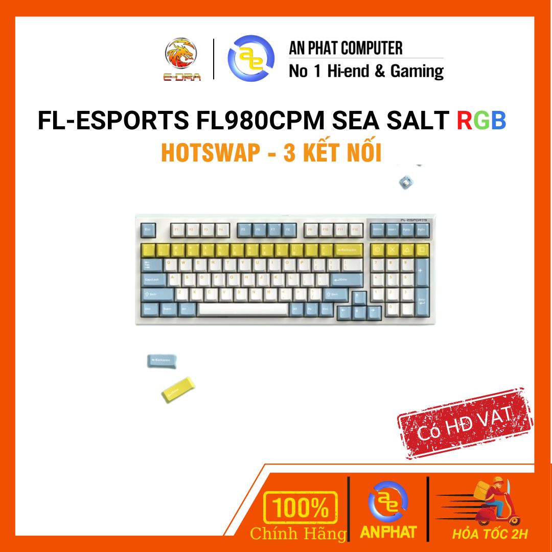 Bàn phím cơ fl-esports fl980cpm sea salt wireless flcmmk cercis switch