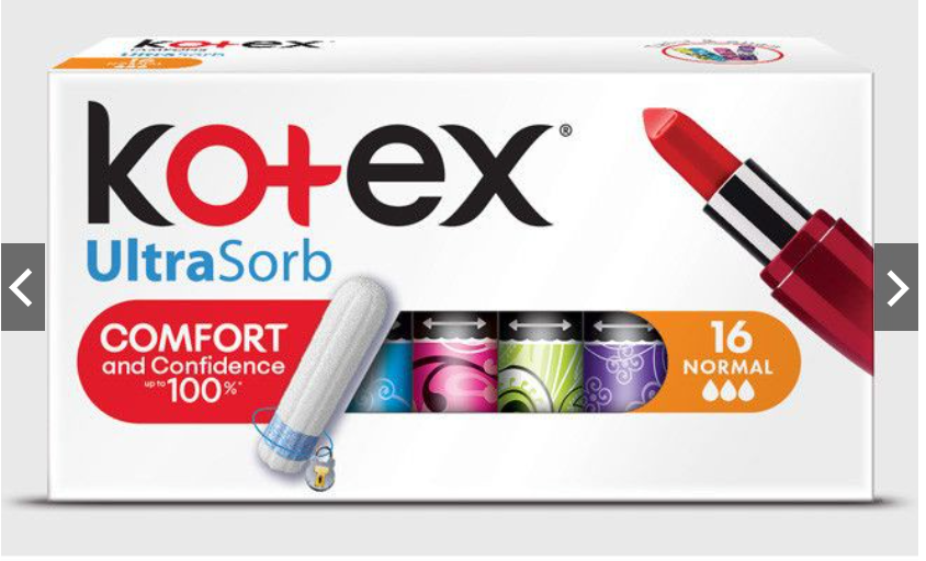 Băng Vệ Sinh TAMPONS Kotex Ultrasofb super, normal, mini (16 Miếng / hộp) - Nhập Khẩu Từ Czech