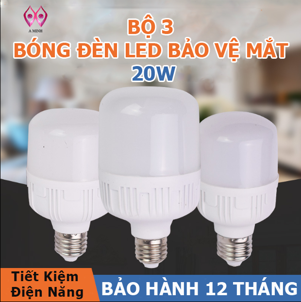 [Hàng Mới Về] Bộ 5 Bóng Đèn Led Tiết Kiệm Điện Năng 20W - Bảo Hành 12 Tháng