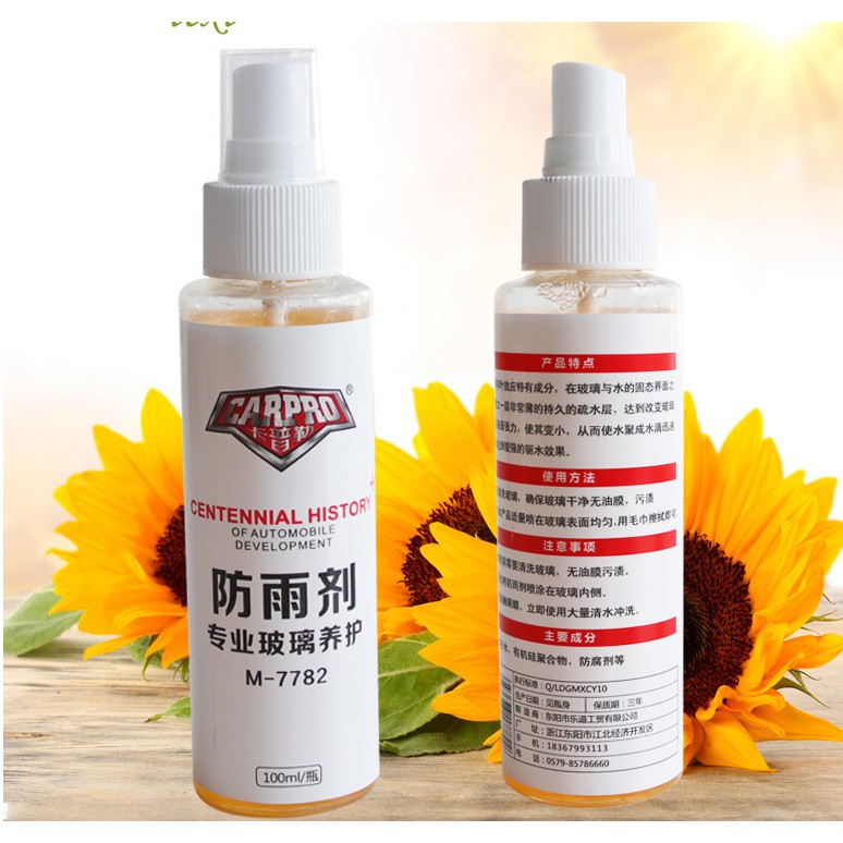 Dung dịch chống bám nước mưa phủ kính,gương chiếu hậu cho xe ô tô CARPRO
