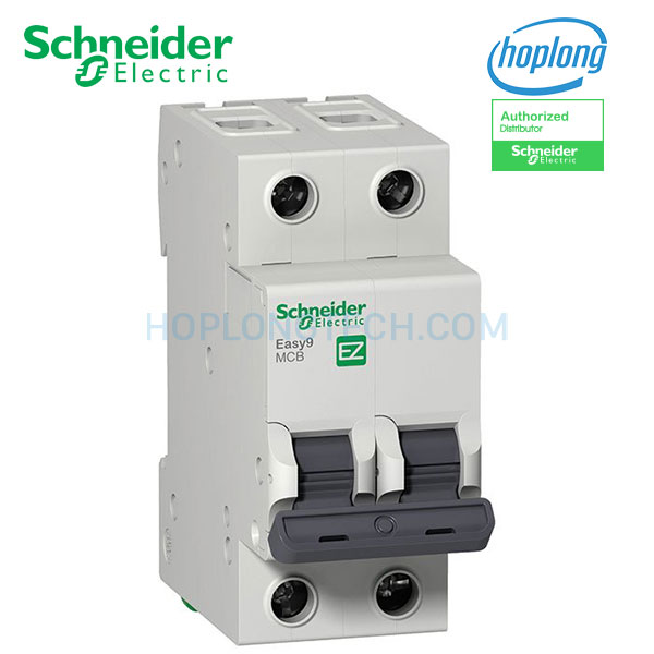 Cầu dao tự động ez9f34263 schneider - 2p - 63a - 4.5ka - c curve - easy9