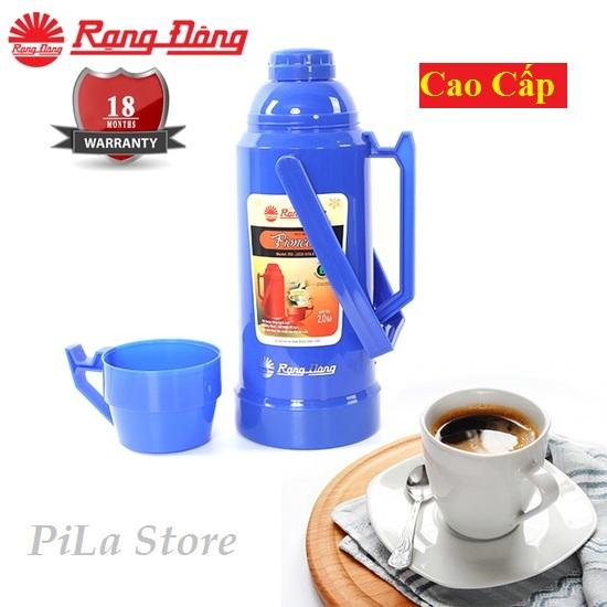 Bình thủy rạng đông cao cấp nắp to 2 lít