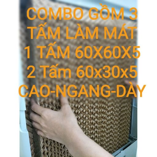 bộ 3 Tấm Làm Mát Không Khí hơi nước Cooling pad Brown
