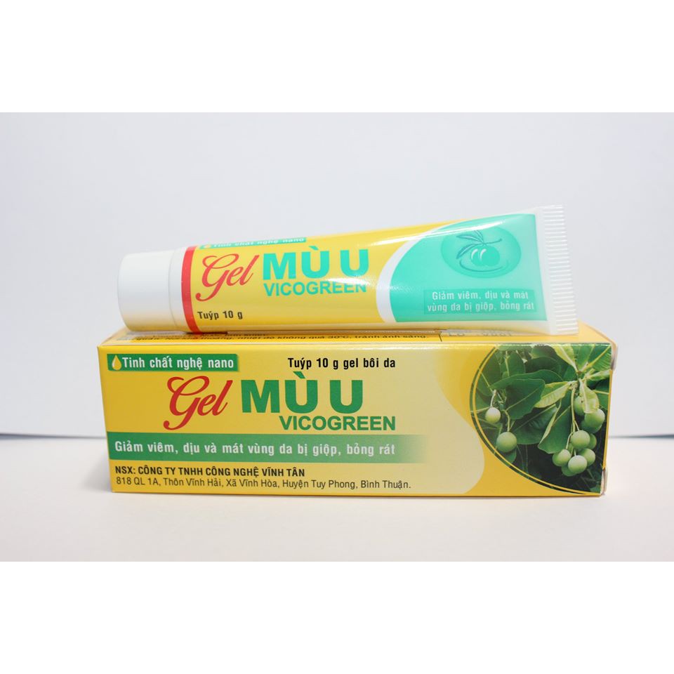 Gel mù u, bôi phỏng vicogreen