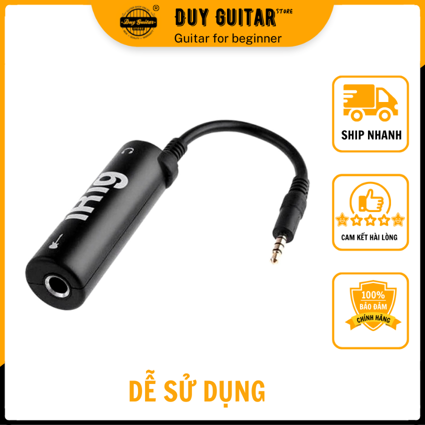 Irig Thiết bị thu âm cho điện thoại IOS và Android - Irig thu am Dùng thu âm đàn guitar livestream và các công dụng lọc âm karaoke - Duy Guitar Store