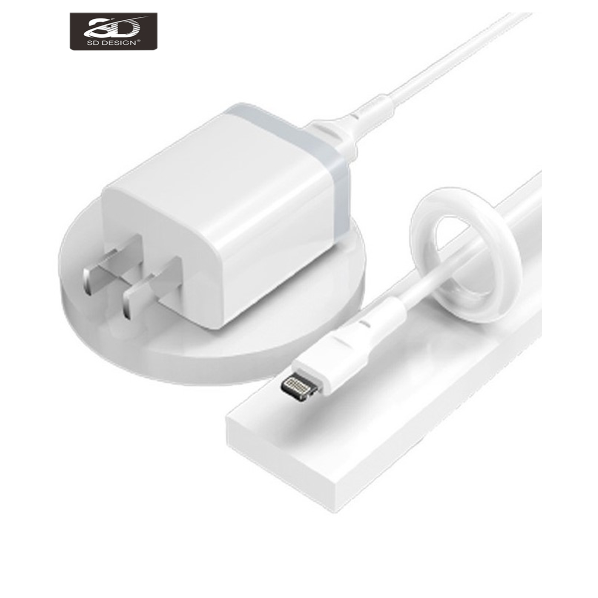 Bộ sạc cáp sd c66 cổng usb 2.4a đầu lightning, micro, type-c dây dài 1m - chính hãng