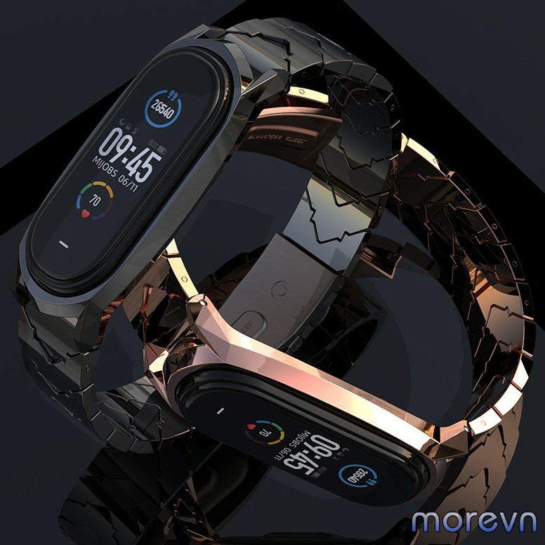 Dây Đeo Kim Loại V-Shape Mi Band 4, Mi Band 4 Mijobs - Dây Đeo Kim Loại Thay Thế Miband 3, Miband 4 (Mijobs)
