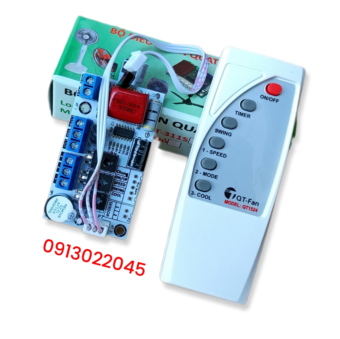 Mạch + điều khiển quạt phun sương, quạt điều hòa.