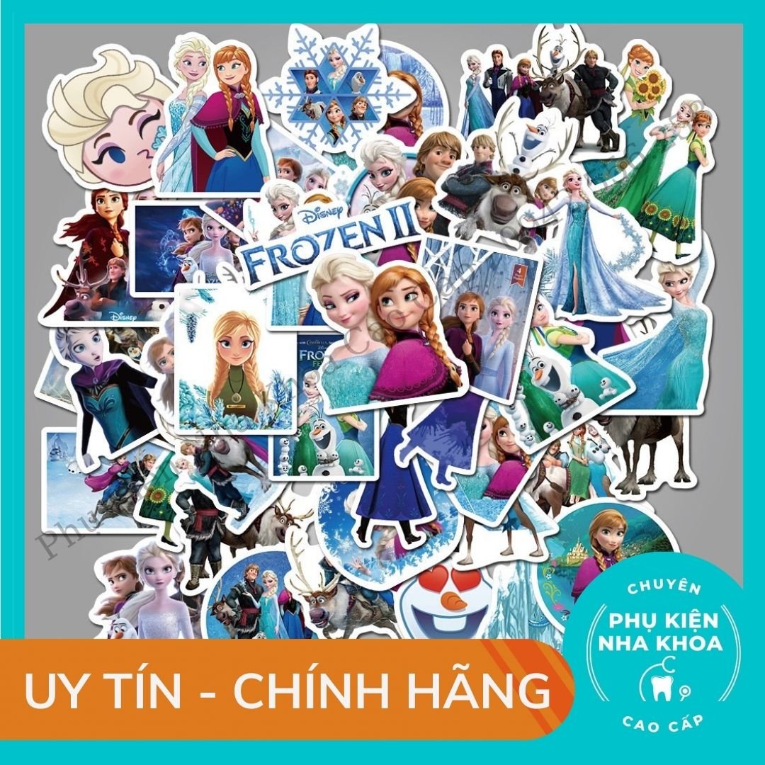 Bộ Sticker dán cao cấp chủ đề NỮ HOÀNG BĂNG GIÁ - CÔNG CHÚA ELSA