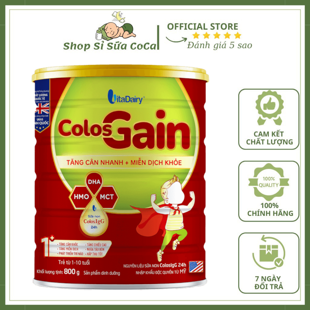 Sữa colos gain 1+ 800gr