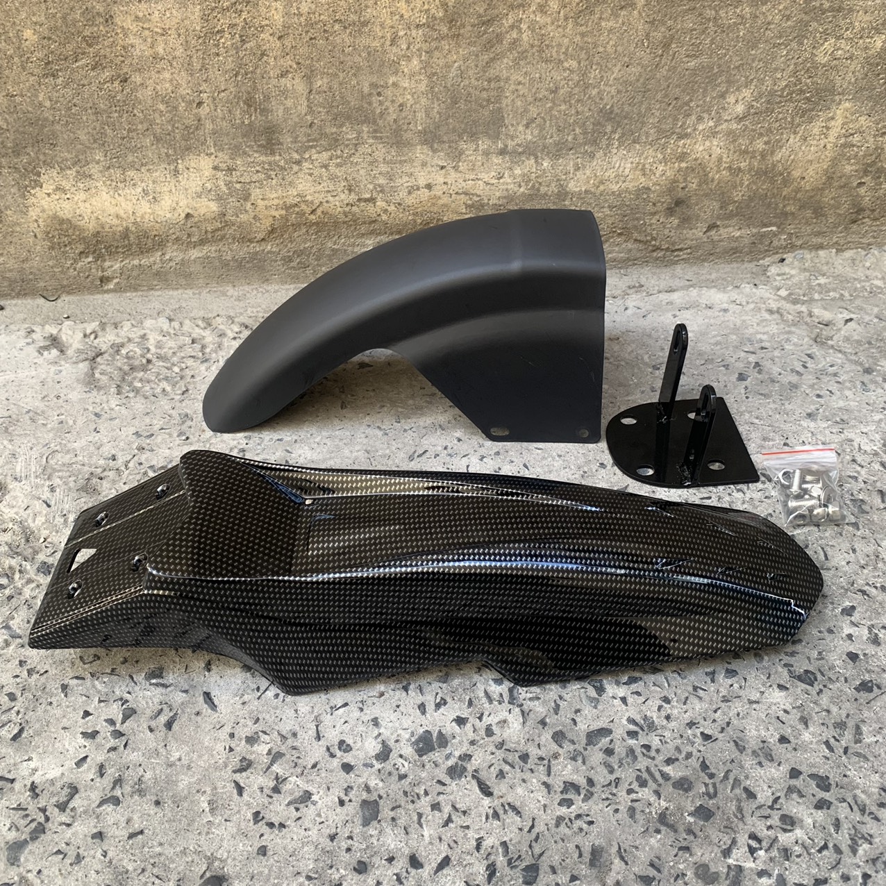 Dè trước xe yamaha pg 1 kiểu moto màu cacbon