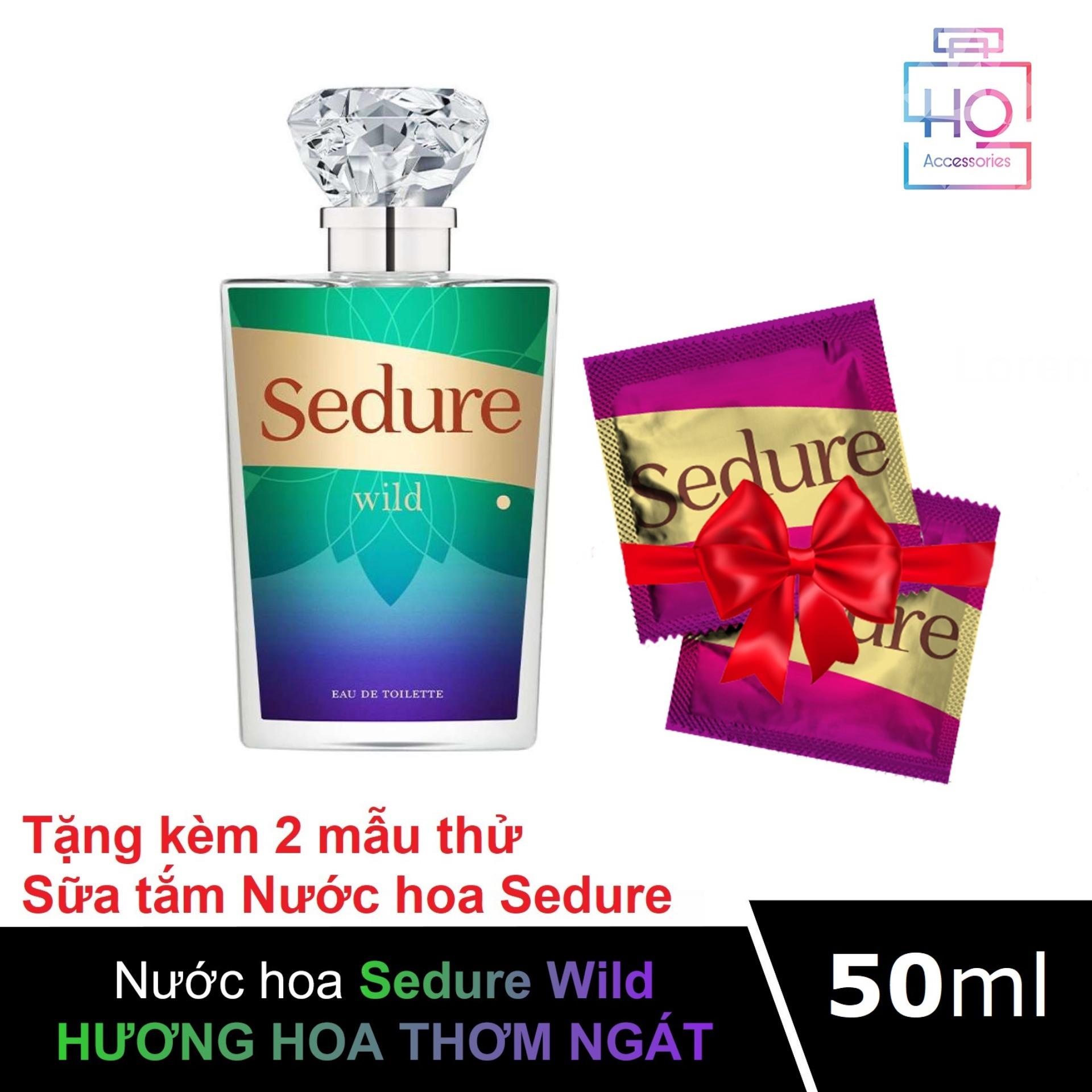 Nước hoa nữ Sedure Wild 50ml tặng kèm 2 mẫu thử Sữa tắm Nước hoa Sedure hương ngẫu nhiên 16g
