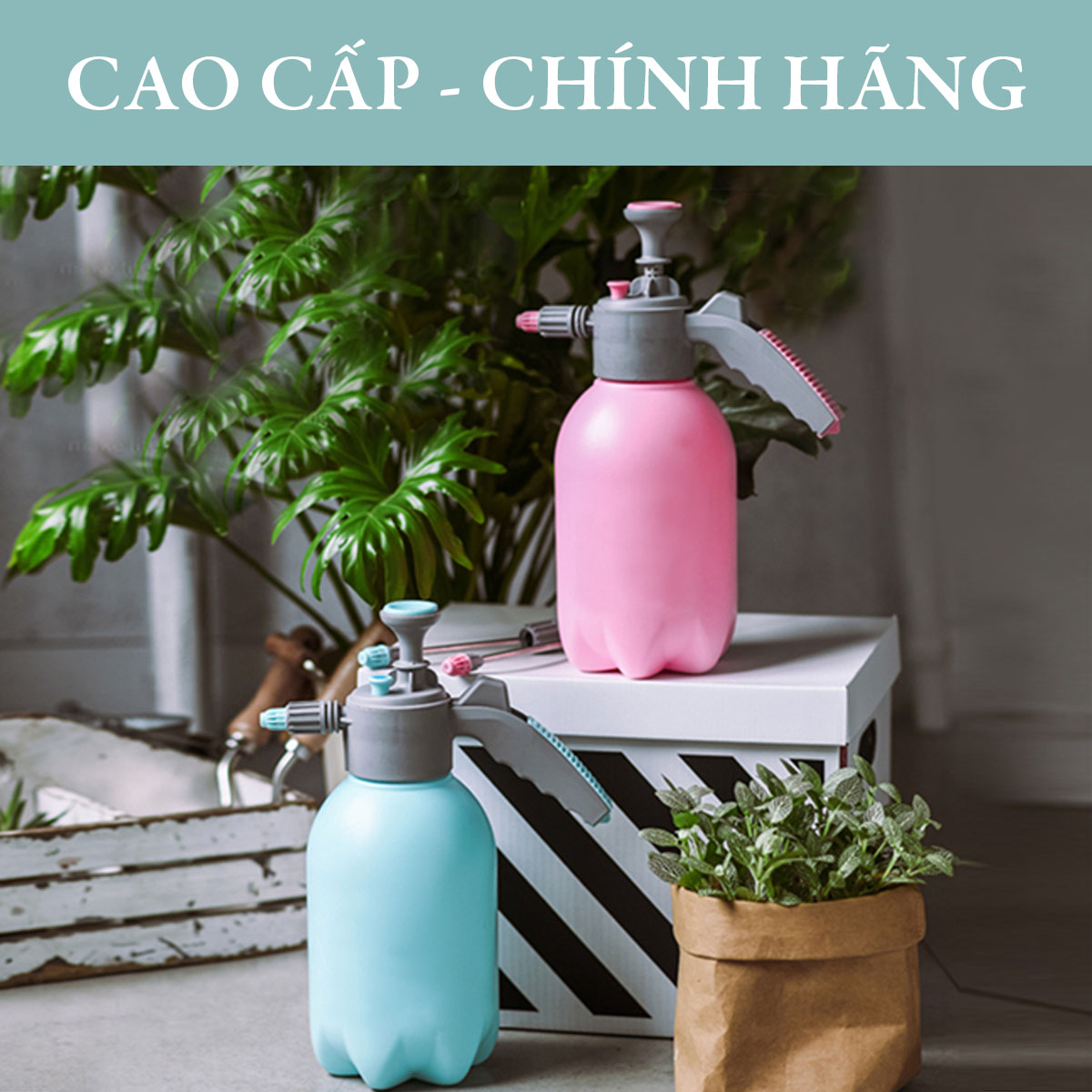 Bình xịt tưới cây monrovia 2 lít phun sương vòi dài tiêu chuẩn châu âu vtnn nông điền trang