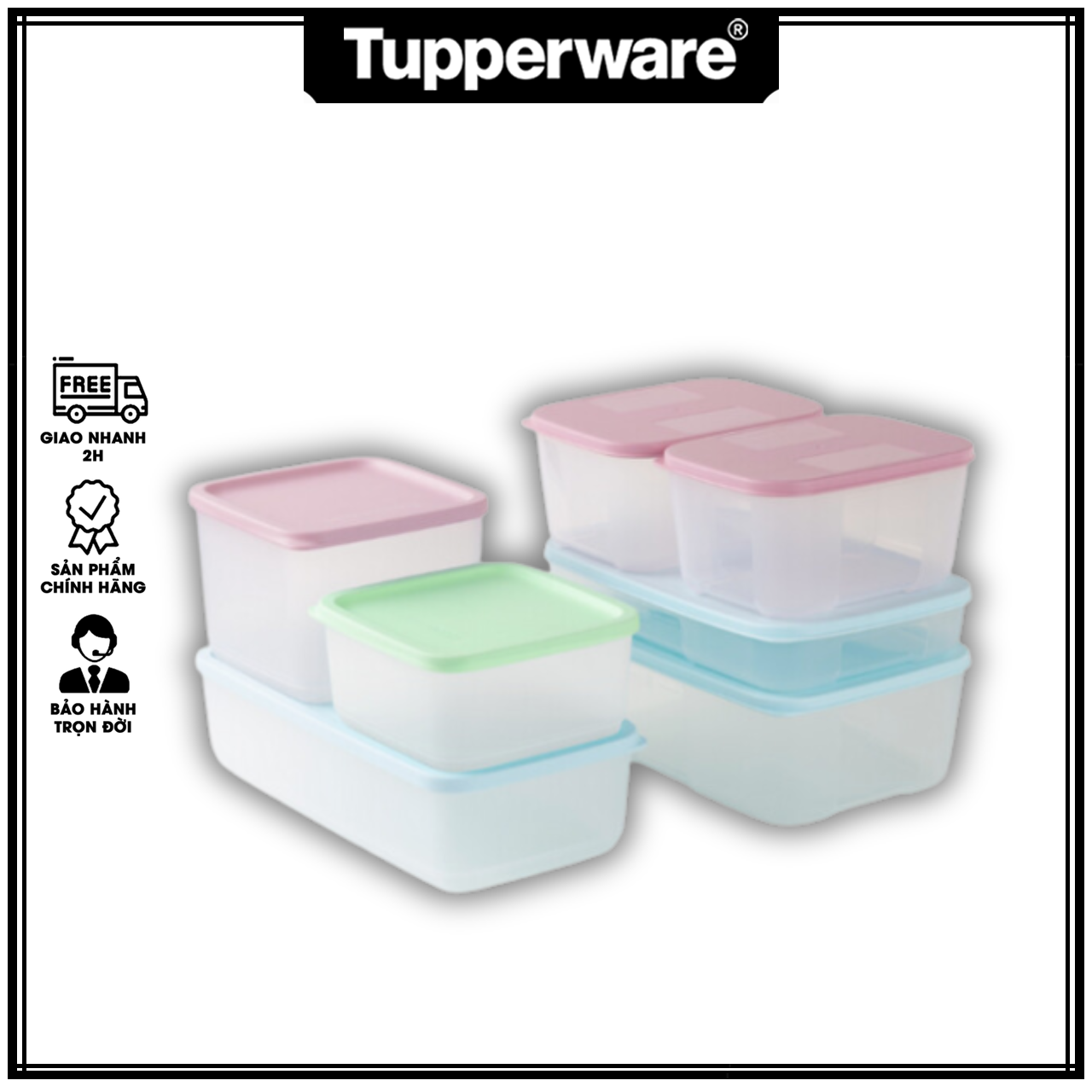 Bộ hộp bảo quản trữ mát và trữ đông Marine - Tupperware