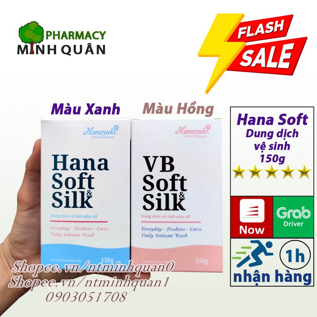 Dung dịch vệ sinh hana soft silk, hanayuki